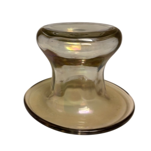 Vintage art glass. Iridescent green. - Picture 4 of 6